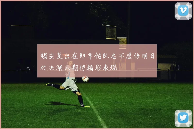 锡安复出在即华佗队名不虚传明日对决湖人期待精彩表现